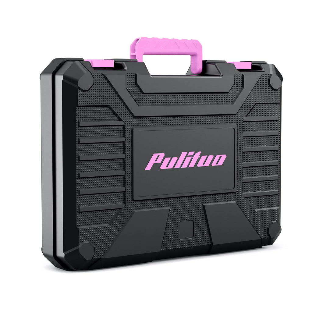 Drill Set, 149-Piece Home Tool Set with 12V Pink Cordless Drill, Tool Box, Hand Tool Kits for Women & Men and DIY Enthusiasts, for Home Improvement