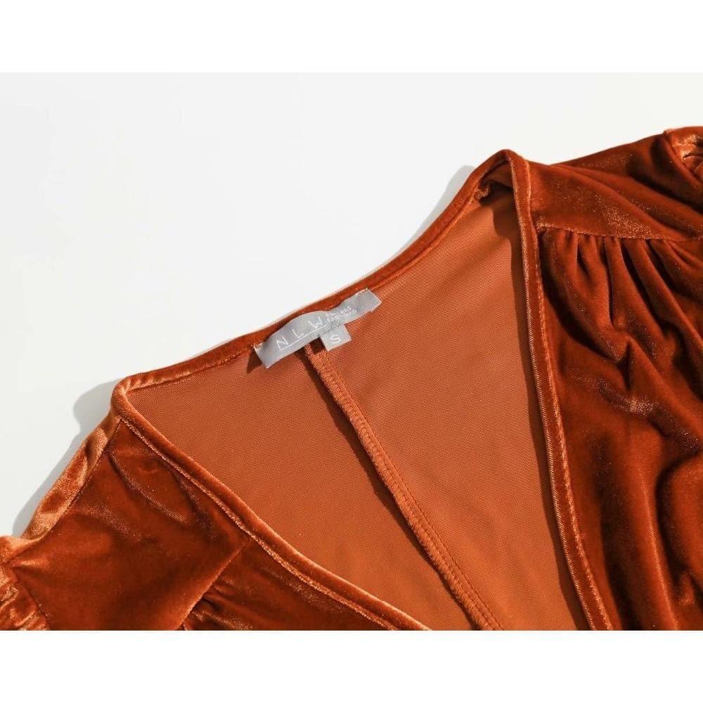 vintage elegant slim waist long dress