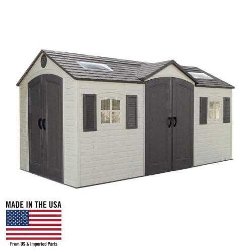 lifetime 15 x 8 ft. storage shed