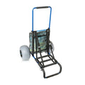my beach cart heavy duty folding beach cart with big wheels and balloon tires to glide over sand