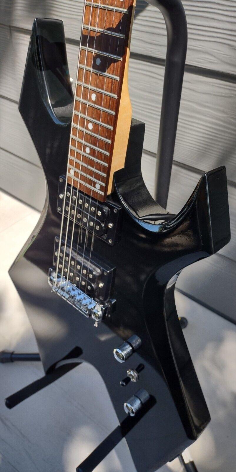 bc rich warlock electric guitar wgbk 2002 very good |  metal monster w/ gig bag