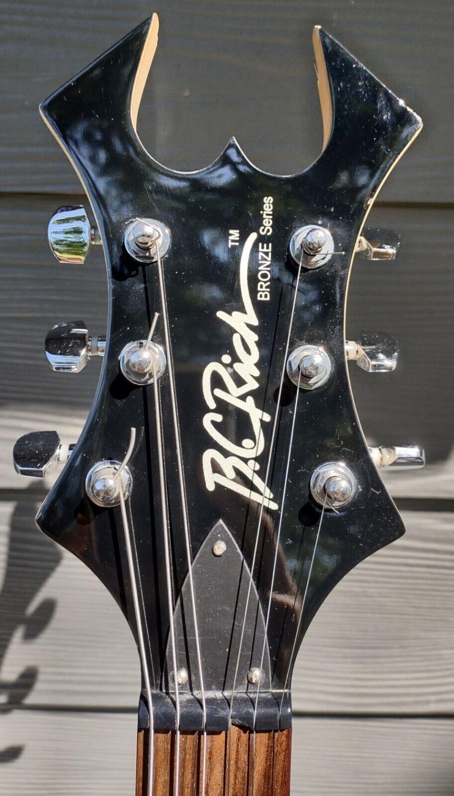 bc rich warlock electric guitar wgbk 2002 very good |  metal monster w/ gig bag
