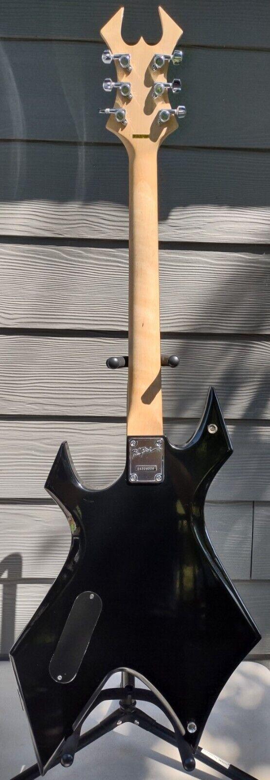 bc rich warlock electric guitar wgbk 2002 very good |  metal monster w/ gig bag