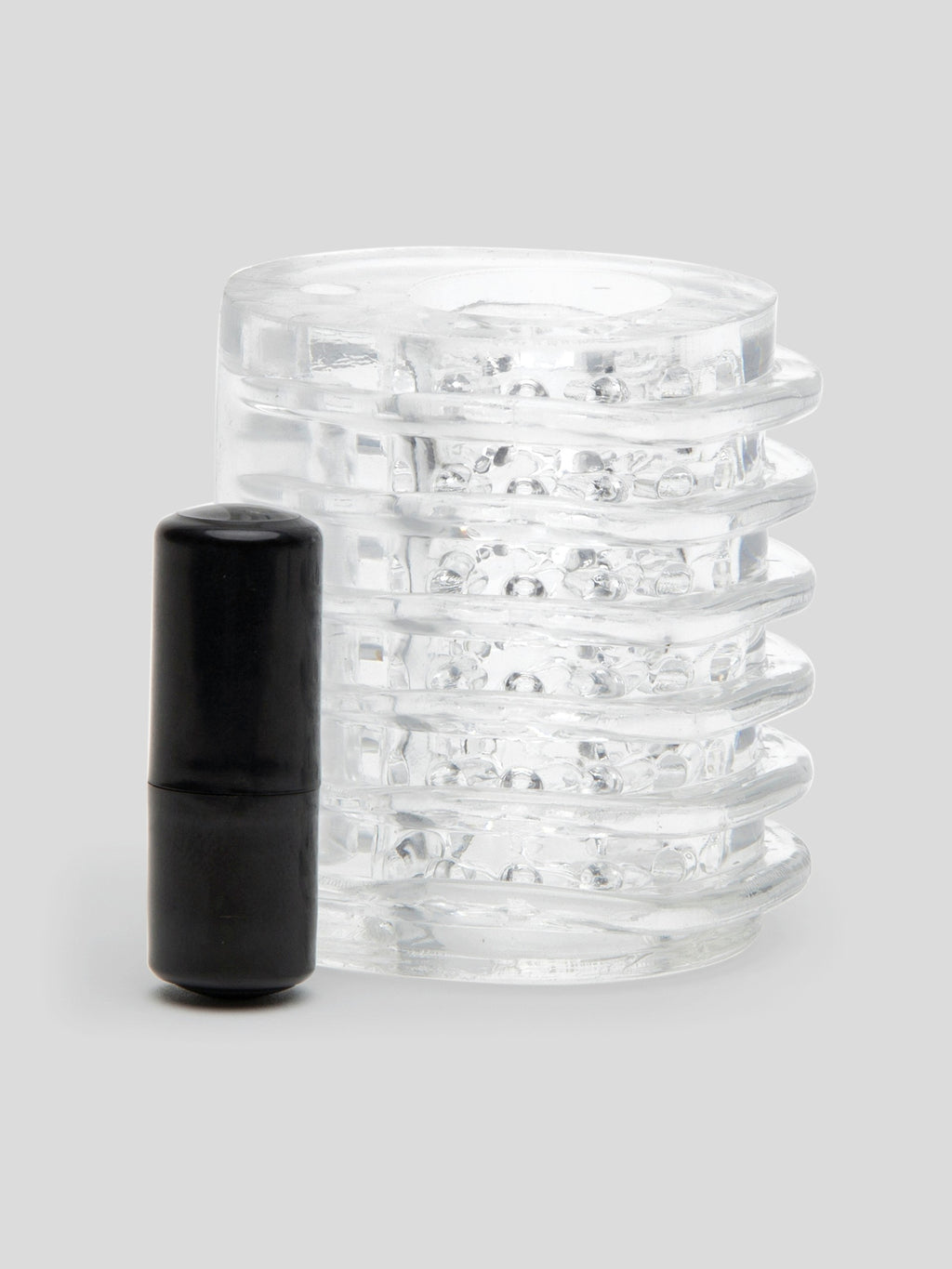 Lovehoney Head Master Vibrating Blow Job Stroker, Clear