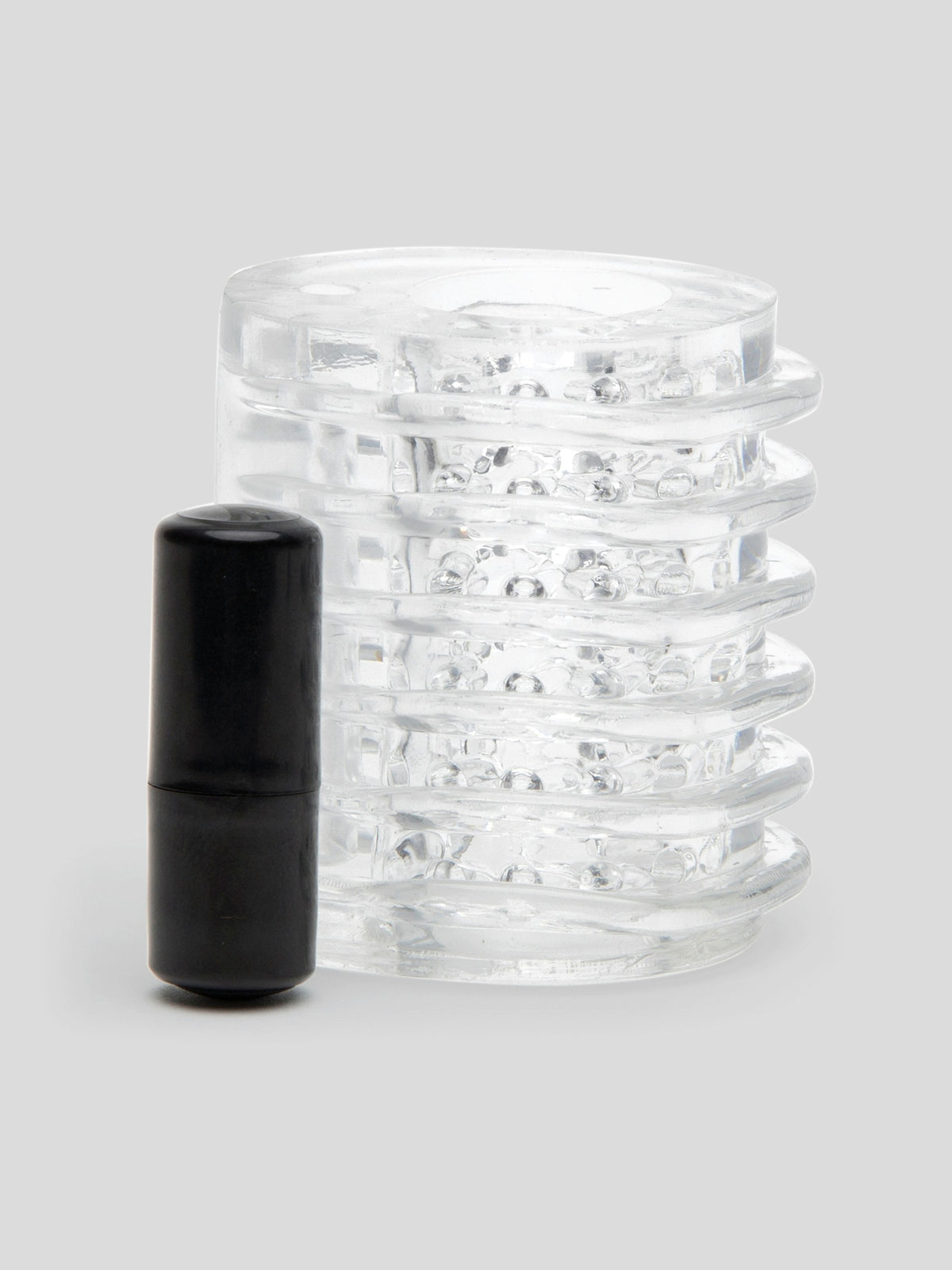Lovehoney Head Master Vibrating Blow Job Stroker, Clear