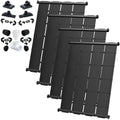 SolarPoolSupply Industrial Grade DIY Solar Pool Heating System Kit - Lifetime Limited Warranty - Strapless Mounting Design [4-4x12.5/200 Square Foot Coverage]