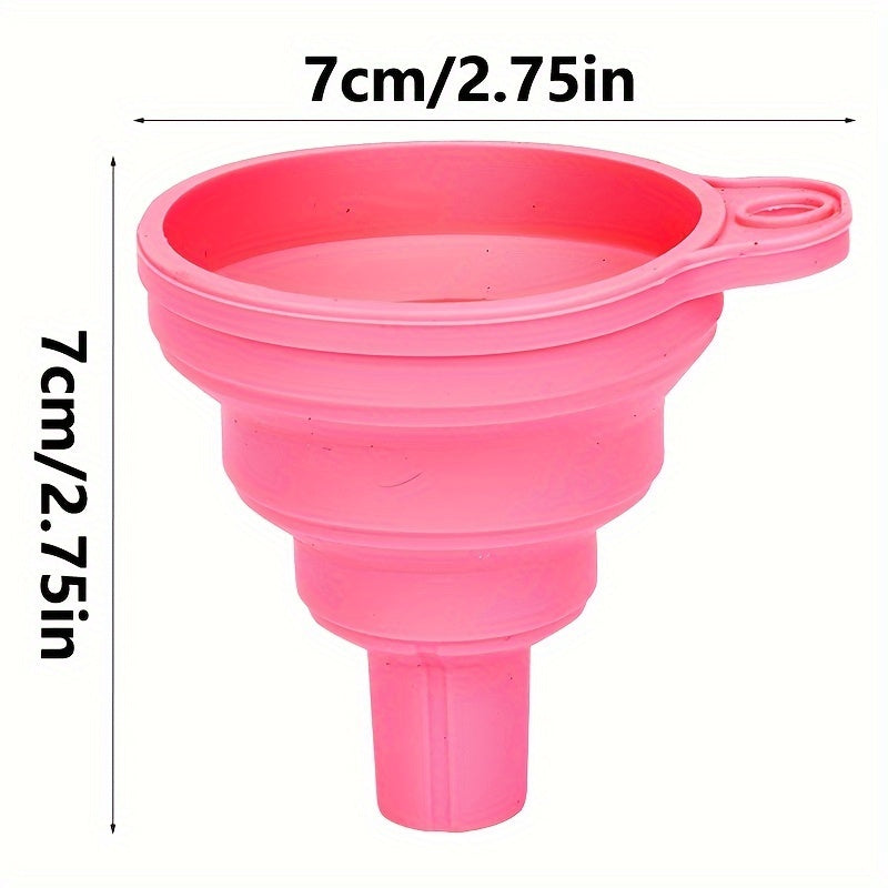 Upgrade Your Car Maintenance With A Universal Silicone Liquid Funnel - Telescopic Long Neck For Easy Oil Changes!