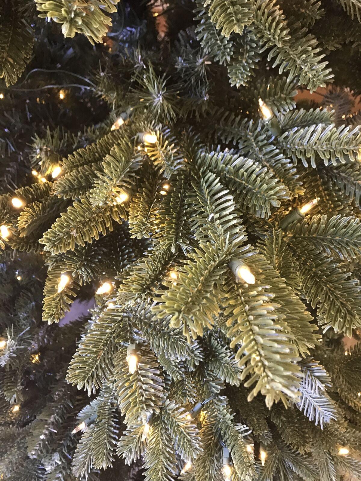 Open Box Balsam Hill Fraser Fir 7.5' Tree with Candlelight LED Lights Christmas