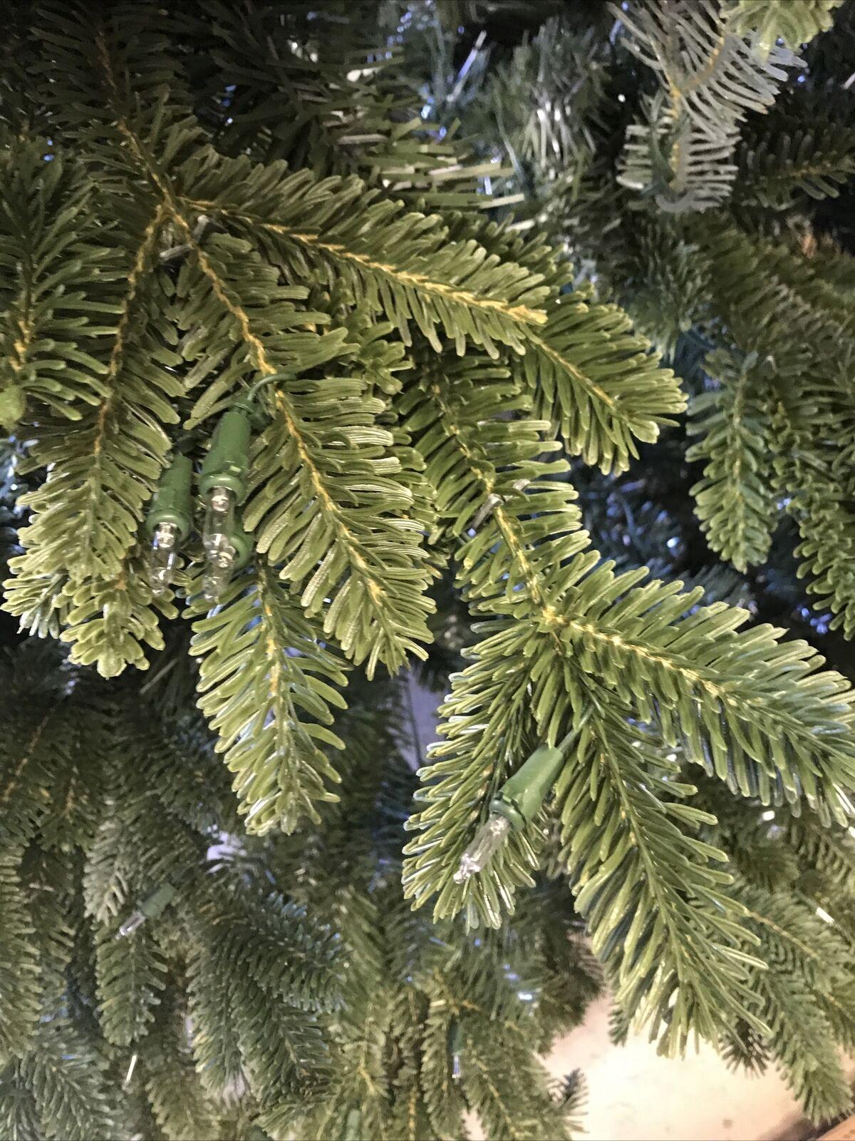 Open Box Balsam Hill Fraser Fir 7.5' Tree with Candlelight LED Lights Christmas