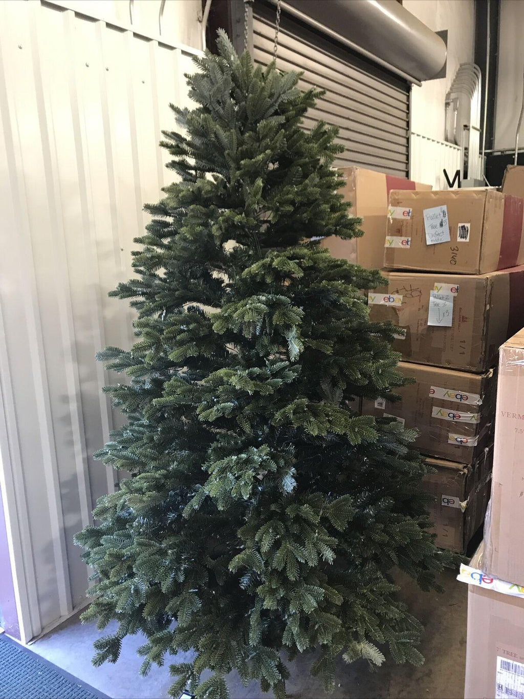 Open Box Balsam Hill Fraser Fir 7.5' Tree with Candlelight LED Lights Christmas