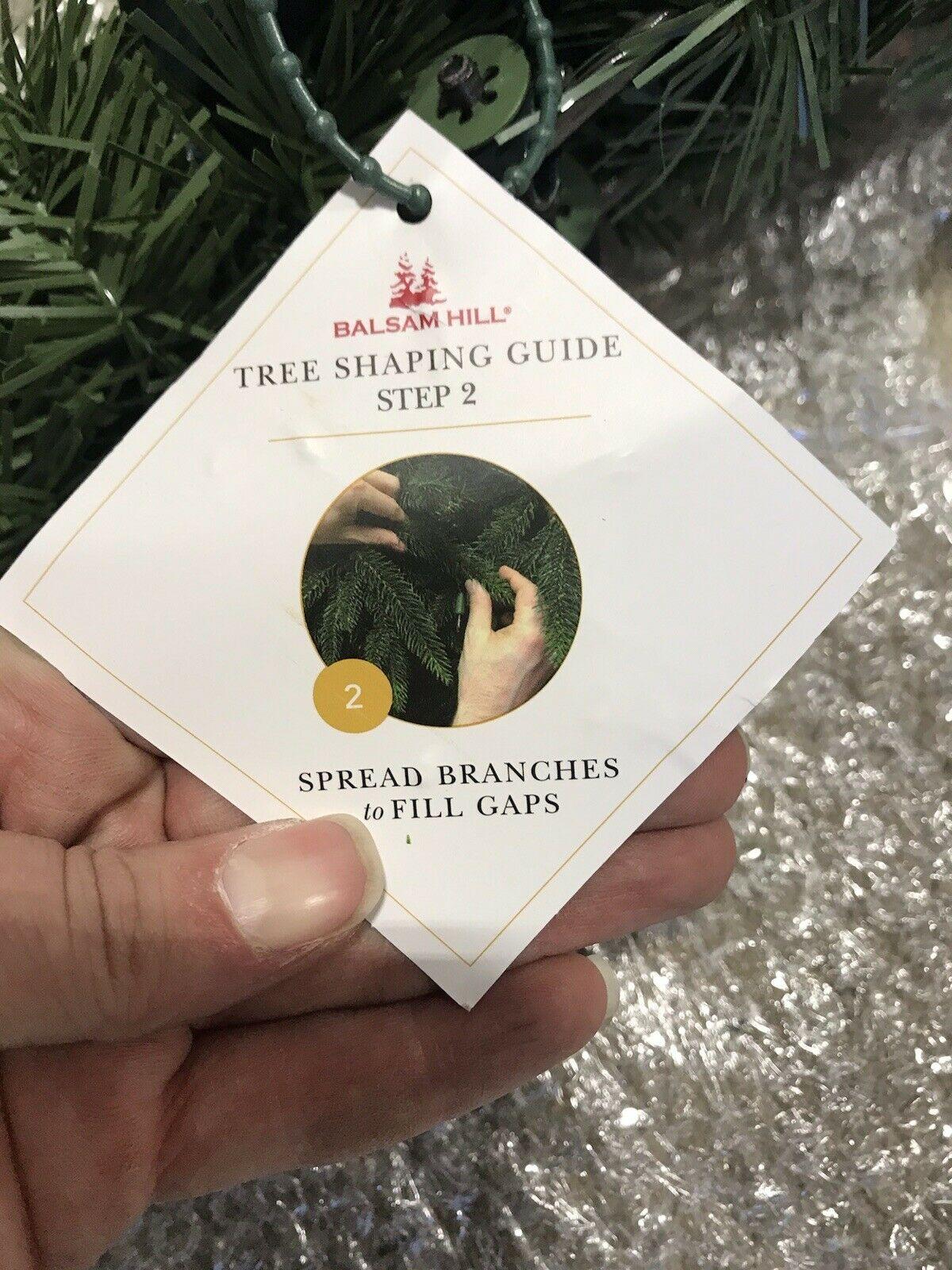 Open Box Balsam Hill Fraser Fir 7.5' Tree with Candlelight LED Lights Christmas