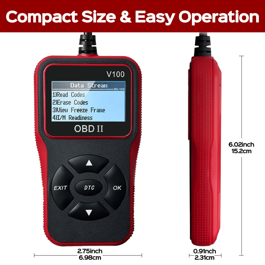 Automotive OBD2 Scanner Code Reader Engine Fault Code Reader Scanner Can Diagnose Scan Tool For All OBD II Protocol Cars Since 1996