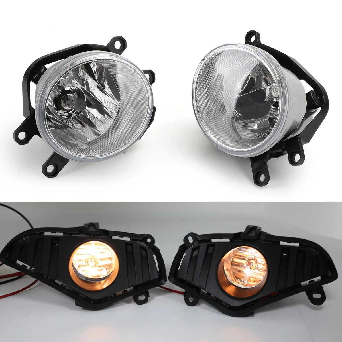 Fog Lights Bumper Driving Lamps w/ Switch + Bezel For Toyota RAV4 2023 2023 2023 Generic