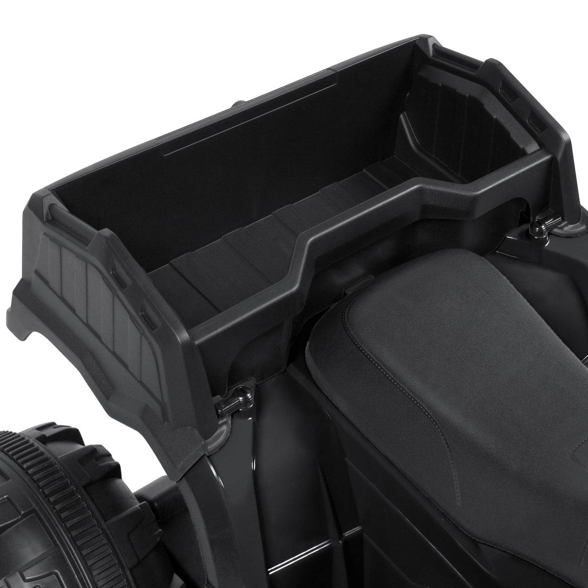 12V Kids Powered ATV Quad 4-Wheel Ride On Car w/ 2 Speeds, Spring Suspension, MP3, Stora- Black