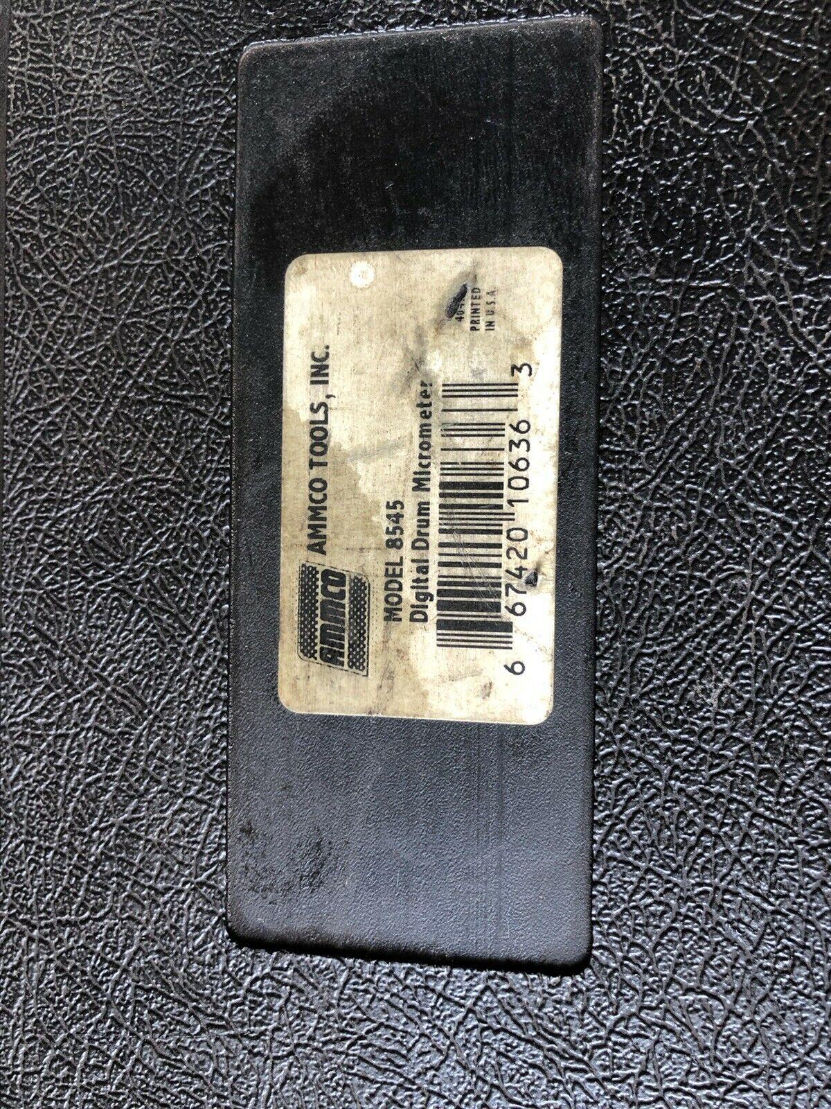 Ammco Hennessy 8545 Digital Electronic Drum Micrometer W/Case