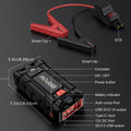 Car Jump Starter, 3000A Peak  (Up To 2.64gal Gas Or 2.11gal Diesel Engine, 50 Times) 12V Auto Booster Battery With  Charger Smart Jump Cables