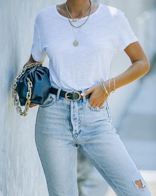 Vivo Croc Embossed Belt