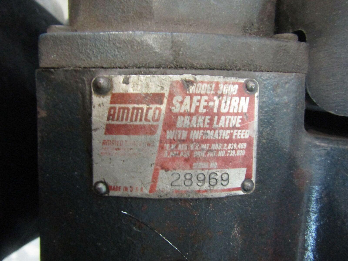 Ammco 3000 Safe Turn Brake Lafor Disc and Drum Brakes