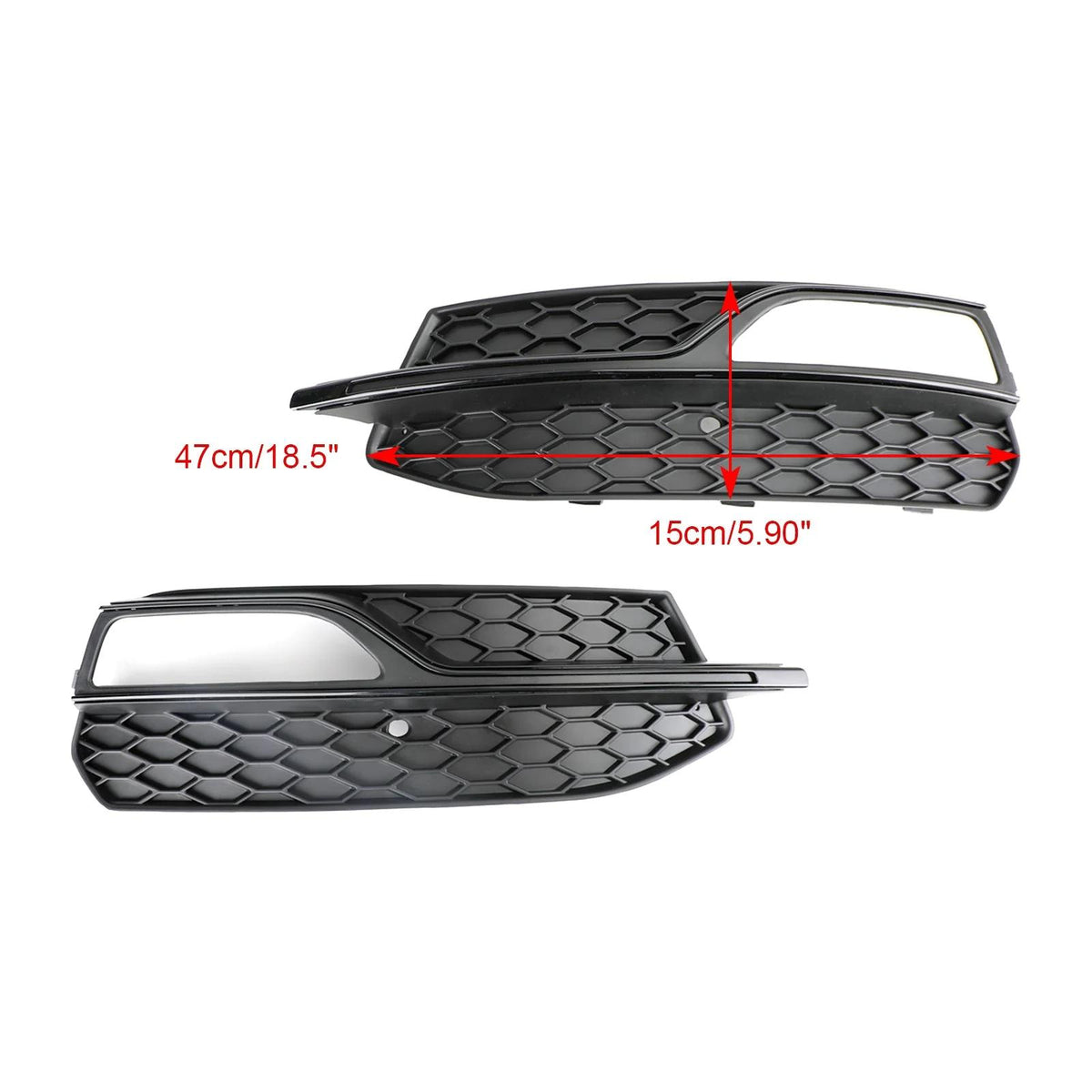 2013-2023 Audi S3 Lower Bumper Fog Light Cover Grill 8V3807681G 8V3807682G Generic