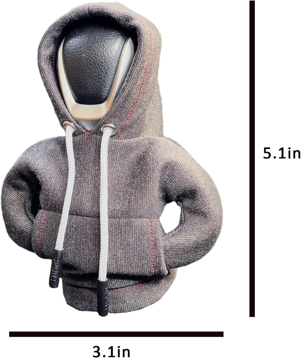 Car Shift Knob Hoodie, Funny Gear Shift Knob Shirt Sweater, Winter Warm Shift Knob Cover Sweater Shirt, Automotive Interior Novelty Accessories Decorations, Universal Fit Knob Cover Gift (Green)