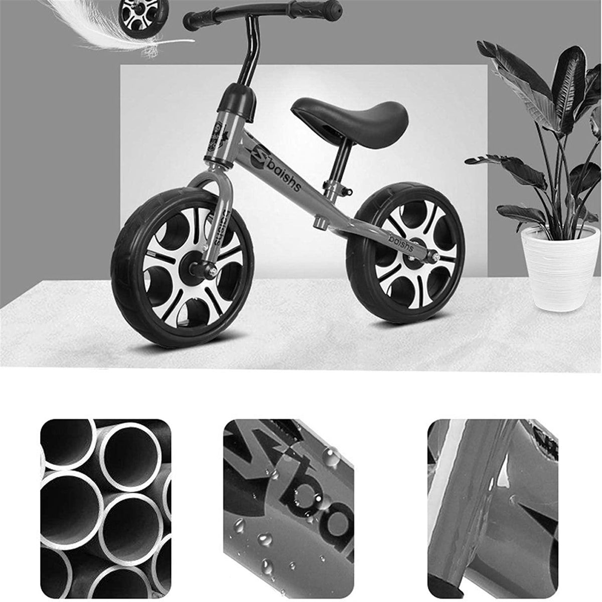 JLFSDB Kids Bike BMX Bike for Kids Boys Girls Bicycle 12 Inches  Bike,Kids Toddlers Training Bicycle No Pedal Boys Girls Bike for 2-6 Years Old,Yellow