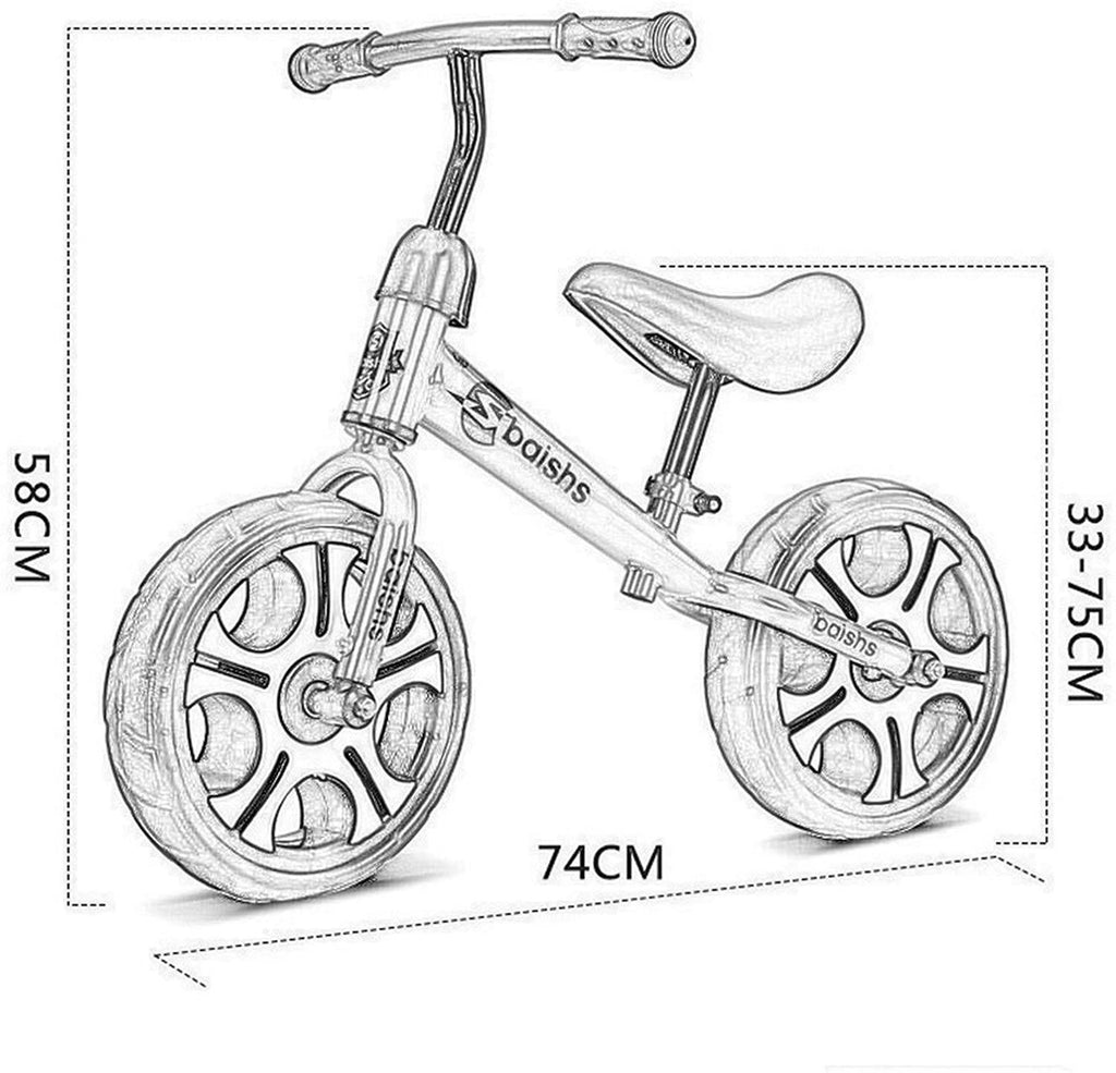 JLFSDB Kids Bike BMX Bike for Kids Boys Girls Bicycle 12 Inches  Bike,Kids Toddlers Training Bicycle No Pedal Boys Girls Bike for 2-6 Years Old,Yellow