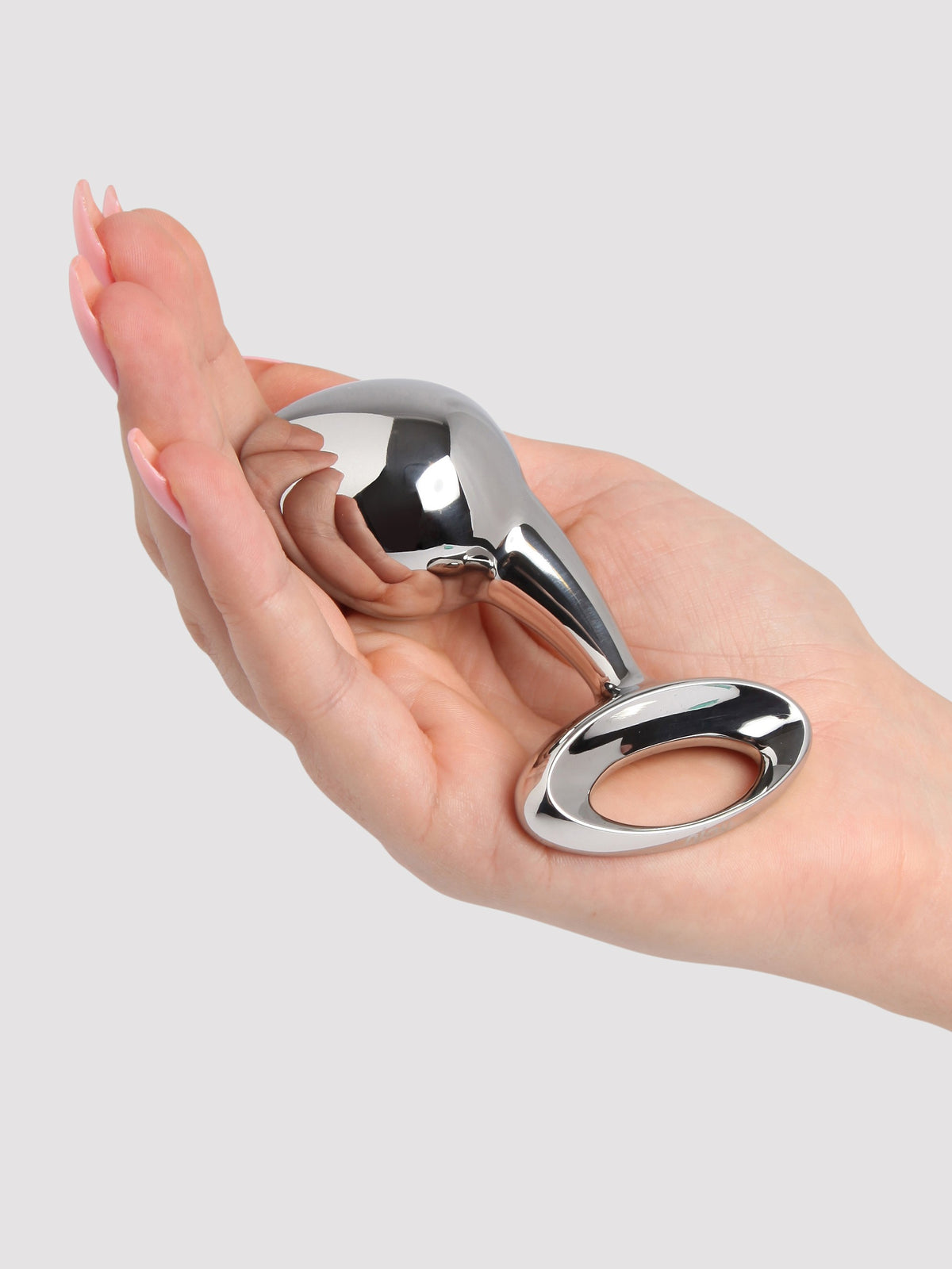 njoy Pure Plug Large Stainless Steel Butt Plug, Silver