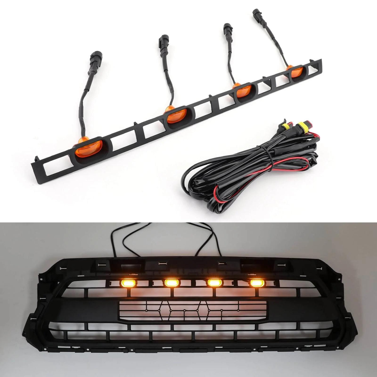 2012-2015 Tacoma TRD PRO Toyota Grill PTR54-35150 Honeycomb Grille Replacement + Amber Lights Generic