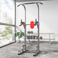 OUSGAR Multi-Function Power Tower, 9-level Height Adjustable Pull up Station Home Workout Bar Pull up Bar Push Up Home Fitness Workout Station Dip Stands Pull up Tower, 440LBS Max Weight