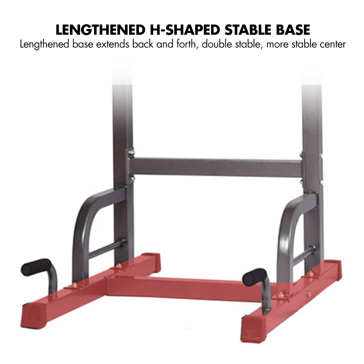 Multifunctional Power Tower Adjustable Heights Workout Dip Station for Adults and Kids Home Gym Strength Training Fitness Equipment, 400LB Max Weight