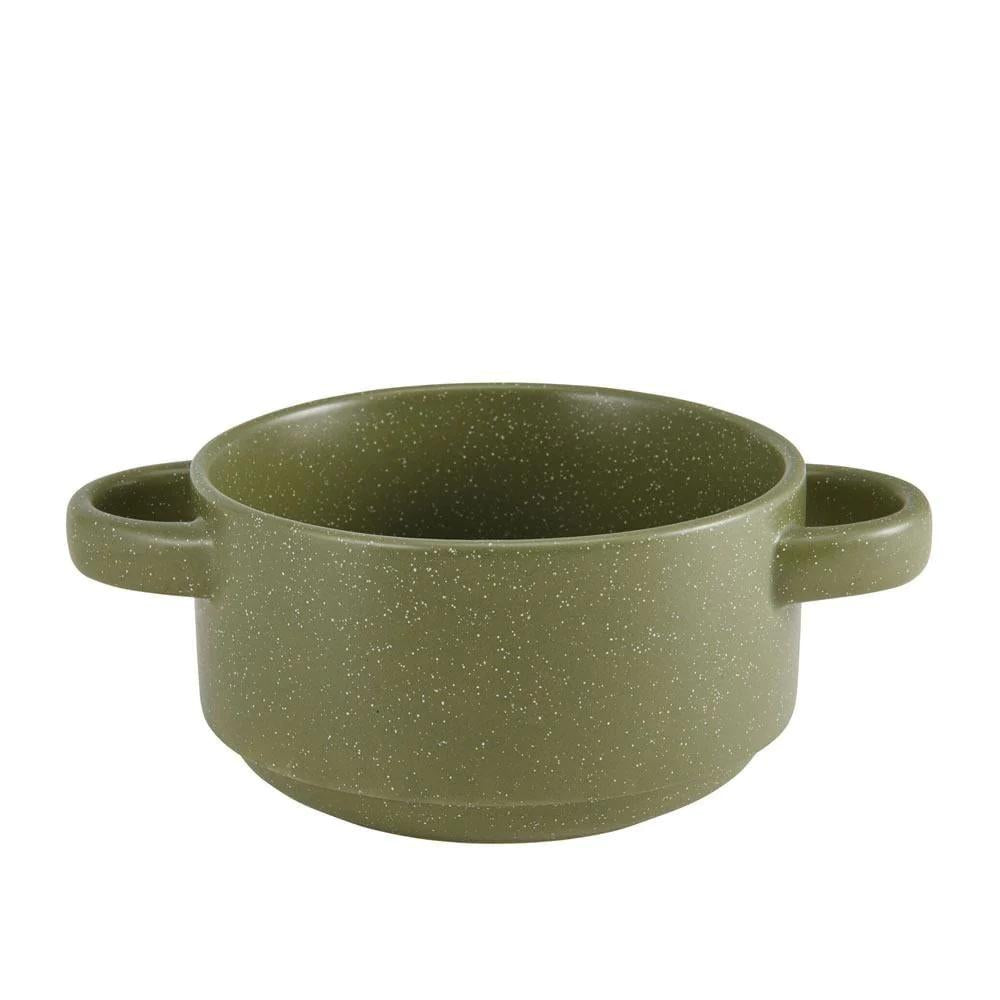 Double Handled Set of 6 Bowls, Assorted