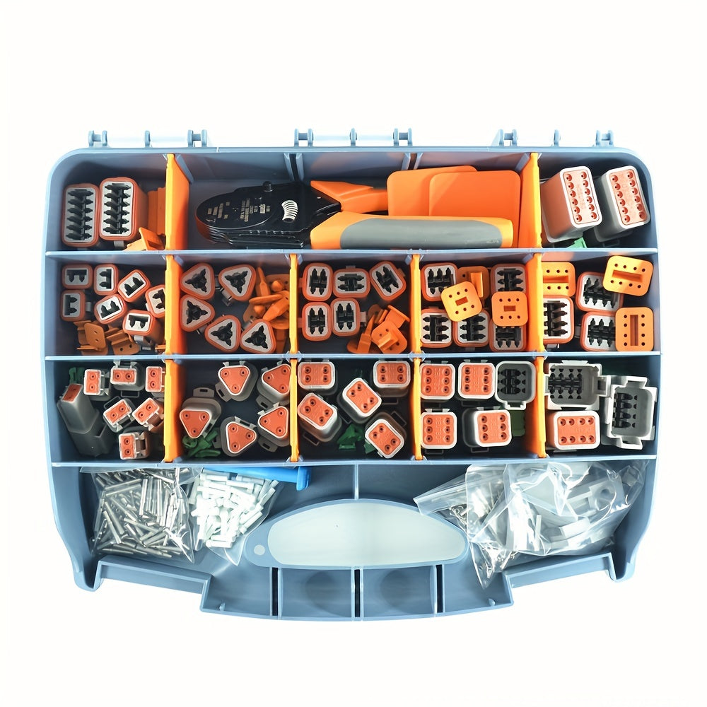 2-12 Pin DT Deutsch Series Waterproof Auto Connector Kits - Complete Set with Crimping & Removal Tools!