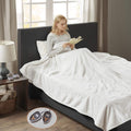 Gracie MIlls Elect Electric Blanket with 20 Heat Level Setting Controller Full: 80x84" Ivory -WR54-1764