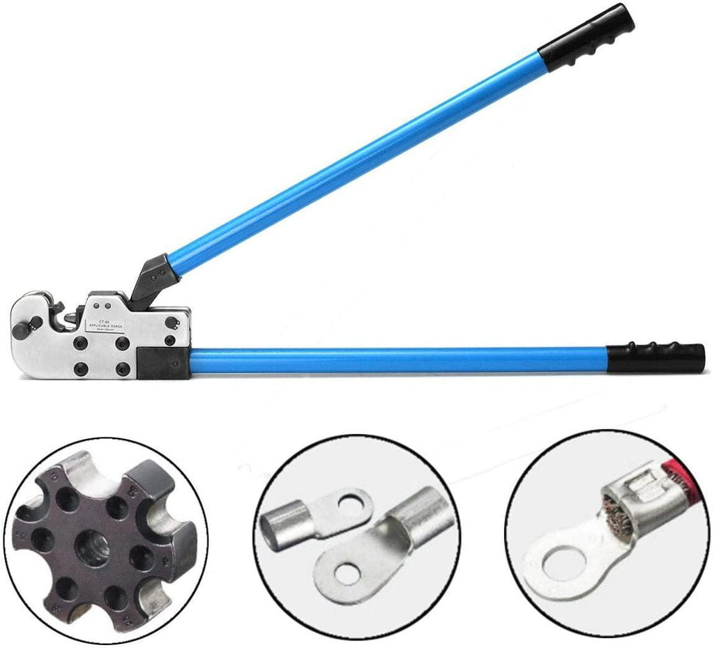 CT-CT Plier Crimping Plier 8-3/0 08-80mm² Terminal Cable Lug Plug Crimper Pliers Tool Hand Tools