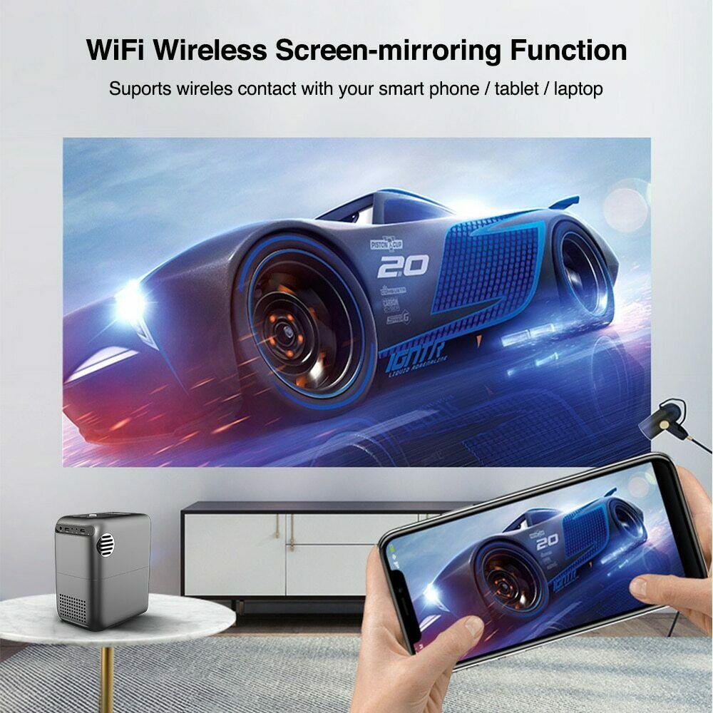 2024 portable wifi projector native 1080p proyector home theater airplay hdmi tv