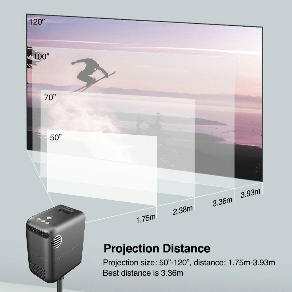 2024 portable wifi projector native 1080p proyector home theater airplay hdmi tv