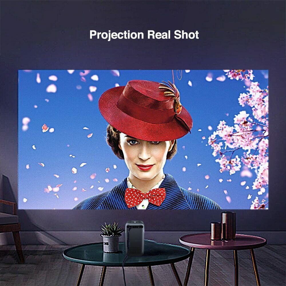 portable mini wifi projector native 1080p home theater airplay wireless movie tv