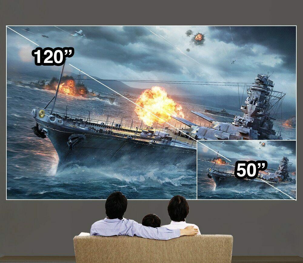 2024 portable wifi projector native 1080p proyector home theater airplay hdmi tv