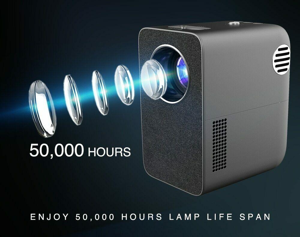 portable mini wifi projector native 1080p home theater airplay wireless movie tv
