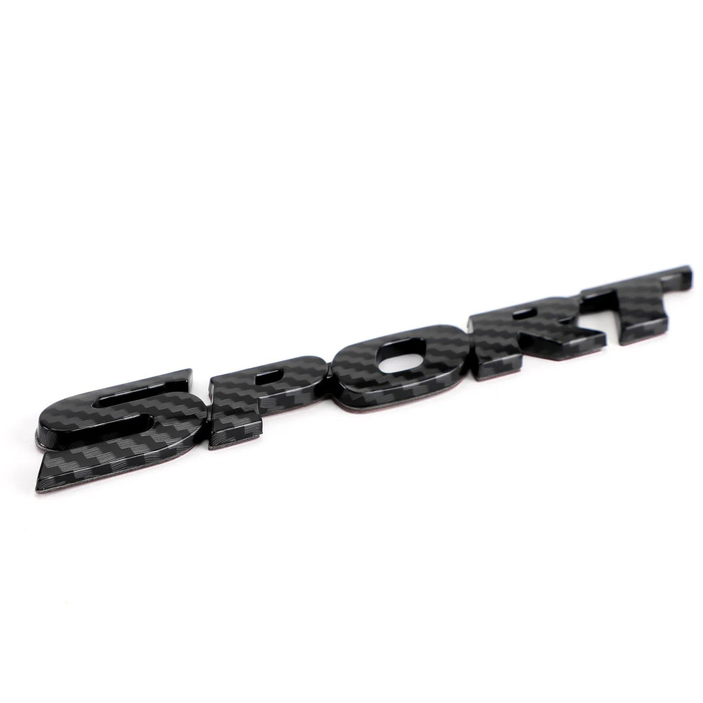 3D Metal Sport Logo Car Trunk Tailgate Emblem Badge Decal Sticker Carbon Generic