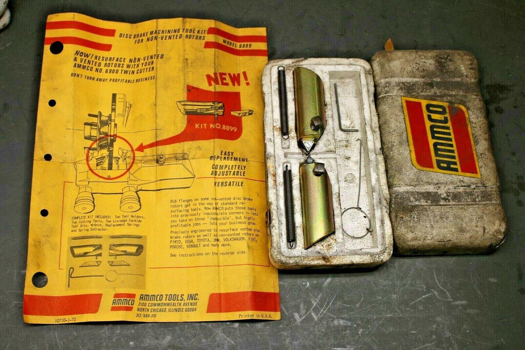 NOS Ammco 8899 Tool Holder Replacement Kit for Non-Vented Rotors