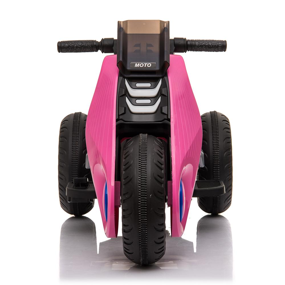 Kids 6V Electric 3-Wheel Motorcycle Ride On Toys, Battery Power Motorized Kids Ride On Motorcycle Bike, Double Drive Kids Dirt Bike Toddler Toys Cars Christmas Gifts for Boys Girls 2-6, Pink, Q6890
