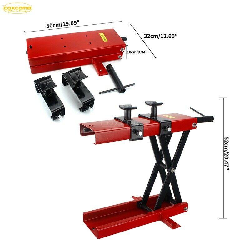 1100 LB Mini Scissor Motorcycle Center Scissor Lift Jack Hoist Stand Bikes ATVs