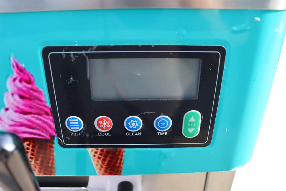 Commercial 110V 3Flavor Soft Ice Cream Cooling MaMachine 20-30L/H Standing Type(Ite#210051)
