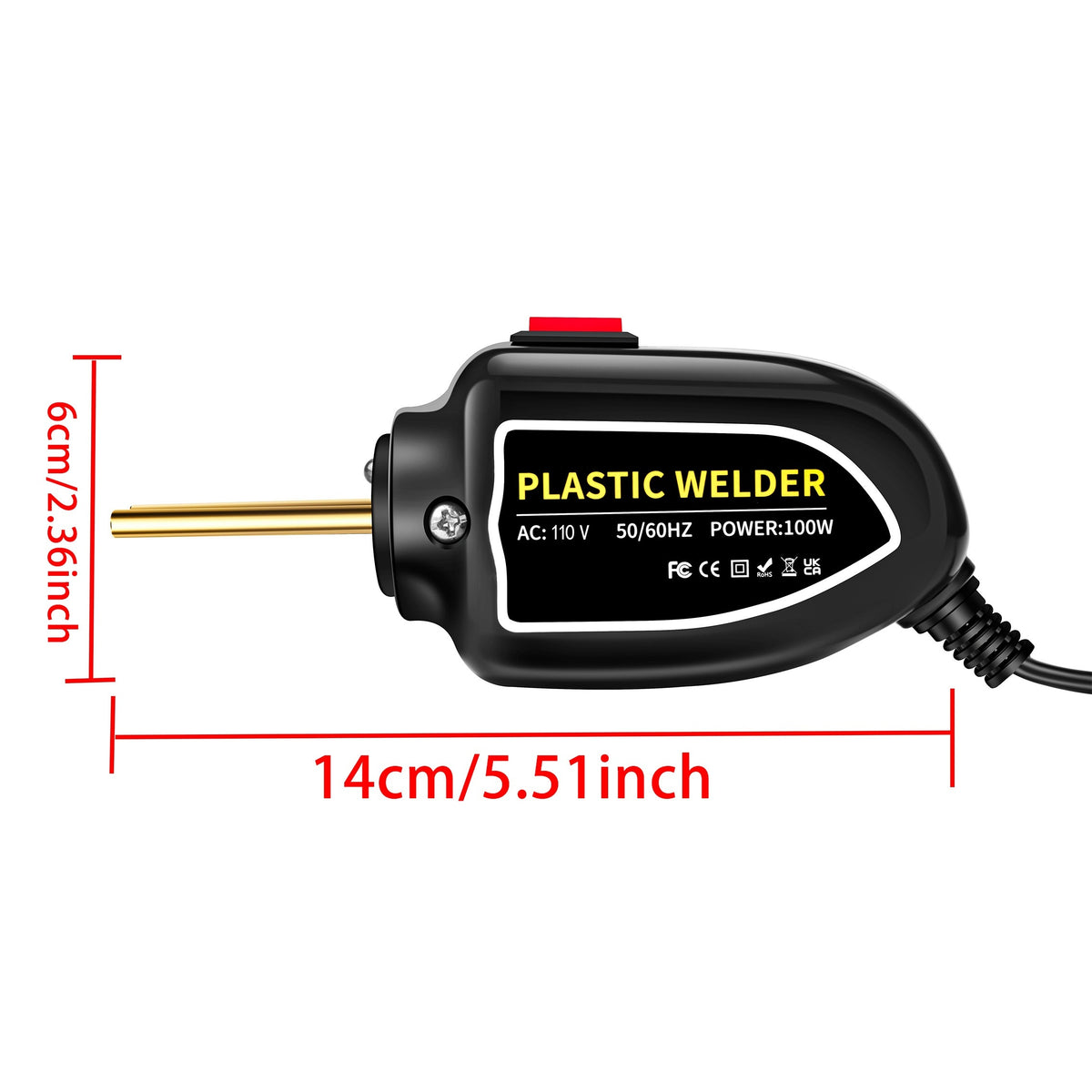 US Plug Professional Plastics Welders Hot Staplers Machine Staple PVC Repairing Machine Car Bumper Repairing Stapler Welding Tool