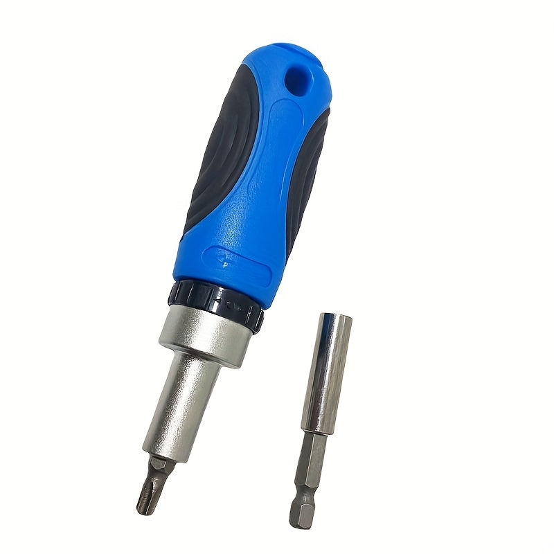 1set Multi-Functional Ratchet Screwdriver Bit Set - Slotted, Cross & Universal Tools For Precision Driving
