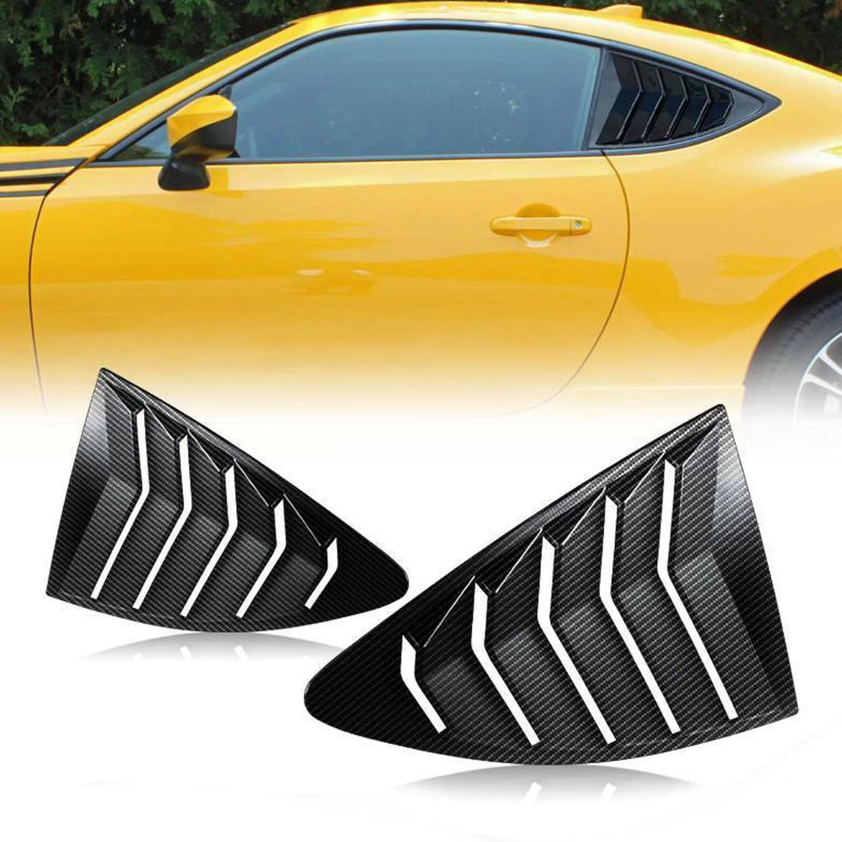 Side Window Louver Carbon For 2013-2023 Scion FRS BRZ Toyota 86 GT86 AE86 Generic