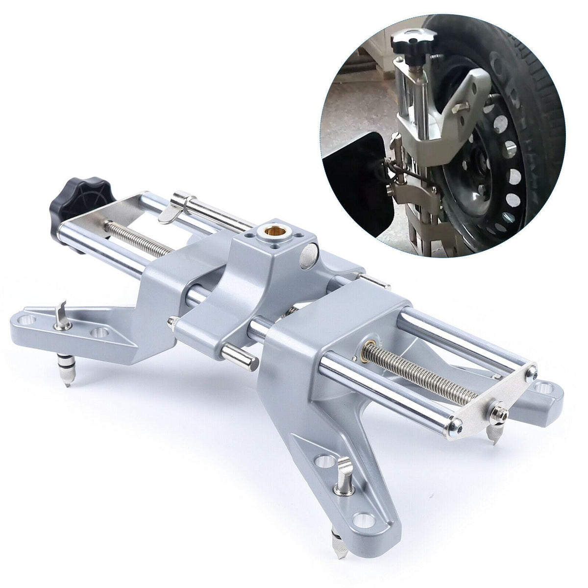 Wheel Aligner 3D Precision Aligning Fixture Four Wheel Positioner Tool 11-25" US