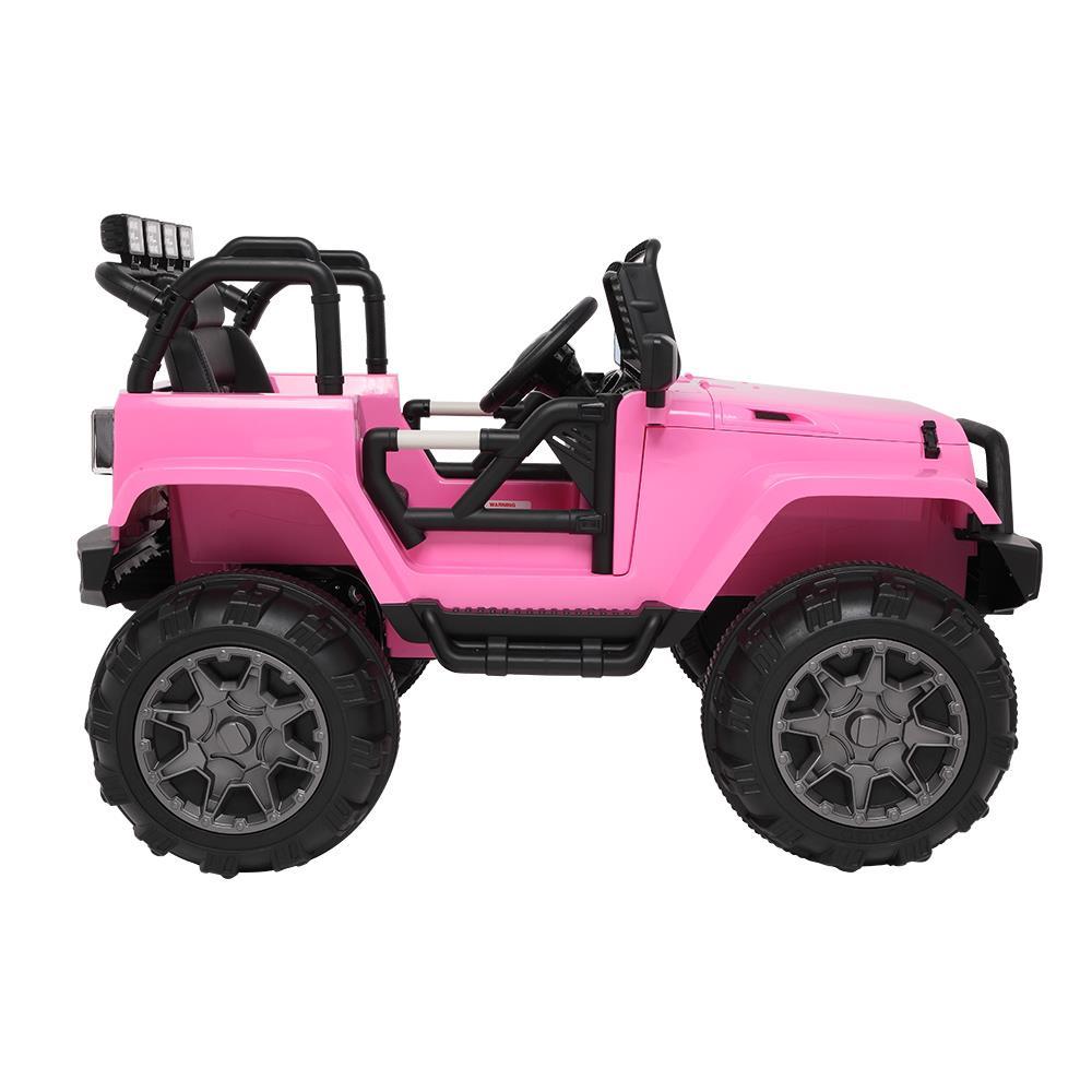 Zimtown 12V Ride On Car Kids Electric Battry Powered w/ Remote Control, 3 Speeds, LED Lights, MP3 - Pink