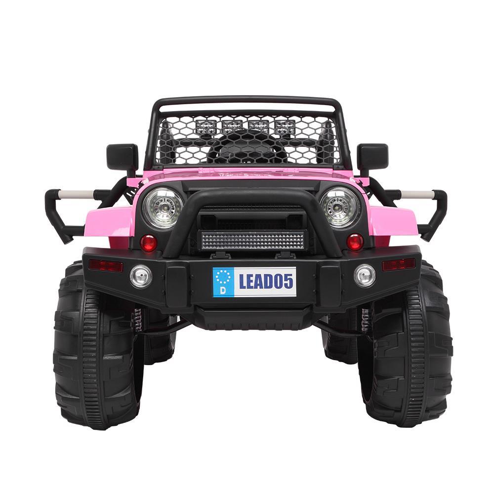 Zimtown 12V Ride On Car Kids Electric Battry Powered w/ Remote Control, 3 Speeds, LED Lights, MP3 - Pink